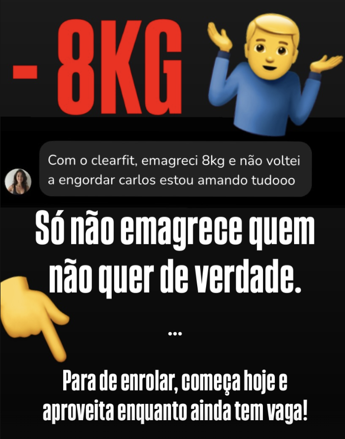 -8kg ela perdeu
